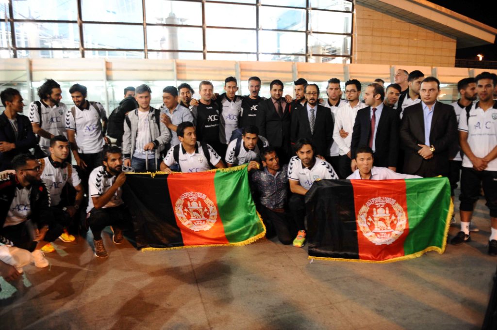 گزارش تصویری/ تیم ملی افغانستان وارد تهران شد