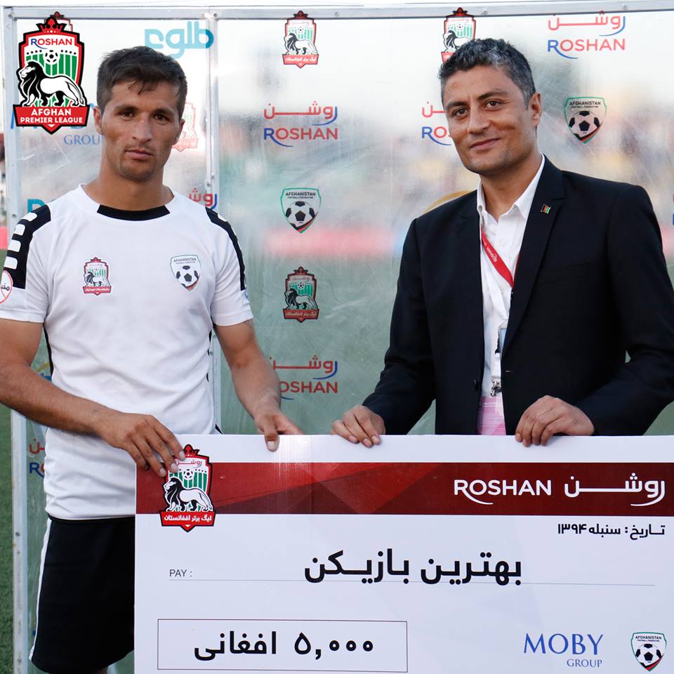 محمد نواز زازی بهترین بازیکن میدان شد